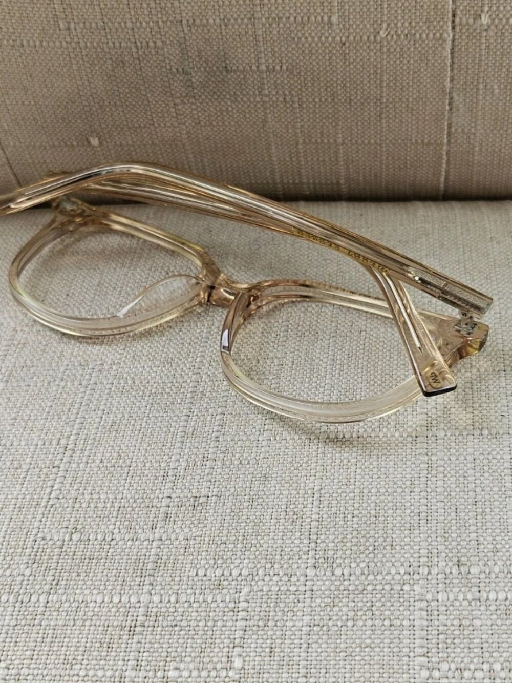 Warby Parker Women Eyeglasses Frame Tan Clear Eyeglasses LAUREL M 664 Glasses - Picture 7 of 11